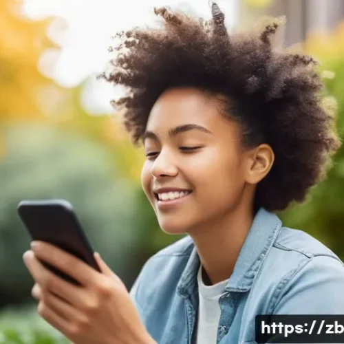 Home 26 소셜미디어 사용의 지속 가능성 - **Prompt 1: Mindful Digital Well-being**
A diverse young adult, wearing comfortable, modest ever...